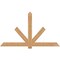 Ekena Millwork Kennewick Timber Gable Bracket, Western Red Cedar, 84"W x 49"H x 1 1/2"D x 5 1/2"F, 14/12 Pitch GBW084X49X0206KEN00SWR - alternate 1